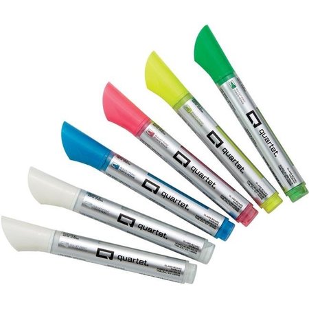 ACCO ACCO Brands QRT79559Q Quartet Glass Board Bullet Tip Neon Markers - Pack of 6 QRT79559Q